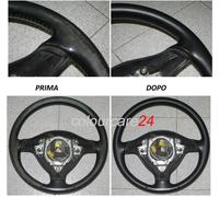 kit Rigenera Colore Volante Fiat Bravo Pelle NERO Ritocco Interni 2007-14