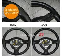 Kit Rigenera Colore Volante Pelle Colore NERO Ritocco Interni spallina Sedile