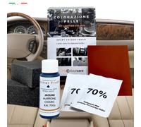 Kit Rigenera Colore Volante Pelle JAGUAR X S TYPE Ritocco MARRONE CHIARO AEK