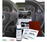 Kit Rigenera Colore Volante Pelle vernice Fiat 500 Punto NERO Ritocco Interni 08