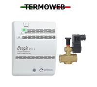 KIT RILEVATORE FUGHE GAS GPL + ELETTROVALVOLA SICUREZZA NORMALMENTE APERTA
