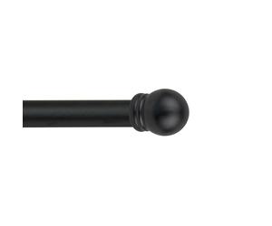 Kit riloga per tende boccia Ø 20-17 mm L 120-210 cm nero Nero