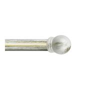 Kit riloga per tende boccia Ø 20-17 mm L 160-300 cm avorio e oro Avorio