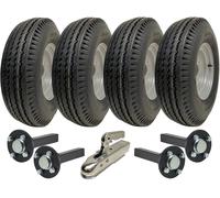 Kit rimorchio a due assi ad alta velocità 5.00-10 ruote omologate per la circola