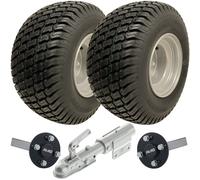 Kit rimorchio ATV 18x8,50-8 ruote P332 ALKO mozzo e assi stub gancio girevole...