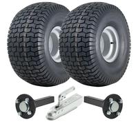 Kit Rimorchio ATV 22x11.00-8 P512 Ruote Erba 35x35mm Stub Assi Gancio di Trai...