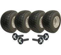 Kit rimorchio ATV doppio asse 18x8,50-8 P332 ruote erba mozzo e assi stub 750 kg