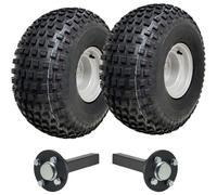 Kit rimorchio quad ATV 22x11,00-8 pomelli ruote e assi strada capacità legale...