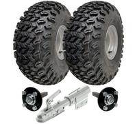 Kit rimorchio quad ATV utility 22x11,00-8 P334 ruote assi e gancio girevole 9...