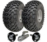 Kit rimorchio quad ATV utility 22x11,00-8 ruote assi e gancio P334 capacità 9...