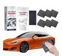 Kit Rimuovi Graffi Auto 2025 con 6x Panni Nano e Pasta Lucidante 60g, Panni in Microfibra per Riparazione Vernice Carrozzeria, Riutilizzabili per Tutti i Veicoli