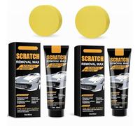 Kit Rimuovi Graffi Auto,Rimuovi Graffi per Veicoli con Spugna,Car Scratch Repair Paste,Car Scratch Remover,Pasta Abrasiva per Carrozzeria,Pasta Riparazione Antigraffio,Riparazione Vernice Rapida,2Pcs