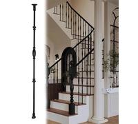 Kit ringhiera per Scale Interne - 10 balaustre Ornamentali per la Sicurezza di Loft e Ville - Elegante ringhiera a Fuso con Montaggio a Terra per Bambini e Anziani - Facile Installazione