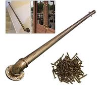 Kit ringhiere di supporto antiscivolo in ottone vintage per scale interne ed esterne Soluzione per corrimano durevole