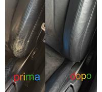 Kit Rinnova Colore Spallina Pelle AUDI NERO Ritocco N7K Soul interni
