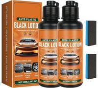 Kit Rinnovatore per Plastiche Auto, Trattamento Nero per Cruscotti e Finiture, Detergente Rinnovatore Multi-Superficie per Interni, Lozione a Rapida Asciugatura con Protezione UV, per SUV, Camion o Mo