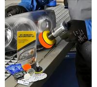 KIT RINNOVO RIPARAZIONE E LUCIDATURA FARI OPACHI GIALLI AUTO CAMPER CAMION MOTO