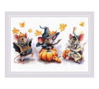 Kit Riolis per il punto croce contato "Spooky Mouse", 30x21cm
