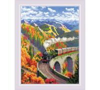 Kit Riolis per punto croce contato "Autumn Express", 30x40cm