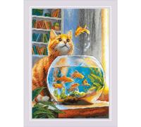Kit Riolis per punto croce Ginger Observer Aida o tessuto Evenweave. Bellissimo