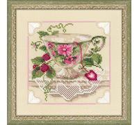 Kit Riolis Punto Croce Modello Lampone tè