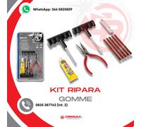 Kit Ripara Gomme Auto Moto Kit Sicurezza Basic Forature Pneumatici Tubeless