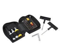 Kit Ripara Gomme Pneumatici Tubeless Riparazione Foratura Auto Moto Scooter Nero