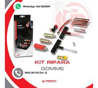 Kit Ripara Gomme Tubeless Moto Auto Bici Sicurezza Stradale Completo di ricarica