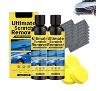 Kit Ripara Graffi Auto: Pasta Riparatrice Nano e Lucidante con Spugna e Panno, Ripara Facilmente Graffi Profondi e Leggeri, Segni, Abrasioni e Macchie per Tutti i Colori di Vernice (2 set)