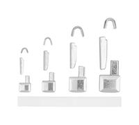 Kit Ripara Zip per Cerniere #3 + #5 + #8 + #10, Terminali Superiori e Inferiori Zip di Ricambio, Articoli Merceria, Fermo Superiore e Inferiore per Cerniere Lampo NYLON, per Giacca, Zaino, Felpa