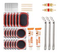Kit Riparazion Pnumatici Bici con Topp Leve Pneumatici per Tubo