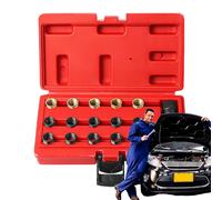 Kit Riparazione,16 Pezzi Socket Helicoil | Utensili Per Riparazione Filettatura Con Maschio E Custodia Portatile,per Motori Auto Camion Suv Rv e Generatori