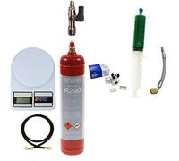Kit riparazione asciugatrice frigorifero congelatore con R290 contenuto 370 gr. completo e fai da te + turafalle 30ml + bilancia + tubo 90cm. + perforatore tubo rame