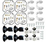 Kit Riparazione Carburatore Motocicletta Per YAMAHA FZR1000 EXUP 1989-1995, Set Guarnizioni A Membrana Per Vuoto Float Aircut Parts Carburatore Parti Riparazione(Colore 4)