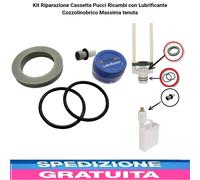 Kit Riparazione Cassetta WC Pucci Ricambi Oring Pistoncino Lubrificante