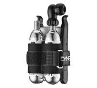 Kit Riparazione CO2 Lezyne Twin Drive Nero con Leve per Pneumatici e Cartucce Filettate