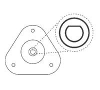 KYB SM5658 Riparazione Supporto Ammortizzatore a Molla Frontale per Toyota 4 III