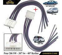 Scheda Connettore Bianco Placchetta Porta Lampadine per Peugeot 407 206 307