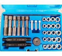 Kit riparazione filettature candele e riscaldatori motore 33 pezzi