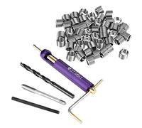 Kit Riparazione Filetti a M6 in Acciaio Inossidabile Incluso Inserti per Filettatura a Acciaio Filo, Twist Drill Bits, Chiave Inglese, Rubinetto Filettato e Strumento di Rottura