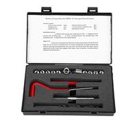 Kit Riparazione Filetti M9x1.25mm Acciaio Inossidabile Professionale 20 Pezzi con Trapano Maschio e Chiave Inglese Alta Resistenza per Auto Meccanici Professionali