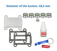 Kit Riparazione Flap Runner Swirl 18,5 mm per Fiat Alfa Romeo Lancia 2.4 JTD ...