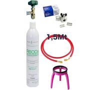 Kit Riparazione Frigorifero R600a rubinetto 1/4"M tubo 150 cm valvola foratrice