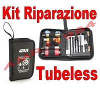 KIT RIPARAZIONE GOMME TUBELESS GIVI S450 CONFEZIONE GONFIA RIPARA TUBELESS S450