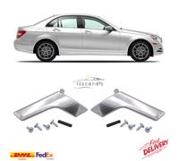 Kit Riparazione Maniglia Porta Interna Cromata L&R Lucido Per Mercedes W204 C...