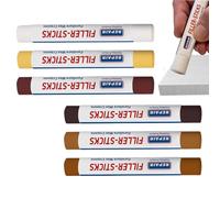 Kit Riparazione Mobili - Kit di Riparazione per Mobili 6 Pezzi Marcatori per Legno,Pastelli a Lunga Durata per Macchie Fori Crepe Battiscopa,Armadi Zoccoli Tavoli Porte Giocattoli Pareti