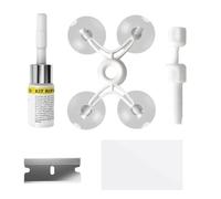 Kit Riparazione Parabrezza Portatile riparatore per graffi, chip e stelle