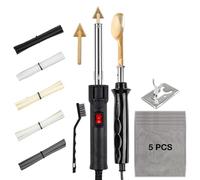 Kit Riparazione Paraurti Auto Kit saldatore per riparazione paraurti auto da 50 W/150 W, strumenti per stiratura in pelle per uso domestico, saldatrice per plastica con PP PE PVC ABS(50W 150W SET)
