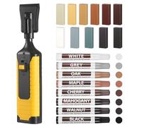 Kit Riparazione Parquet, 11 Colori Cera Dura, Kit Riparazione Parquet con 8 Stucco Legno, Ripara Graffi su Piastrelle, PVC, Vinile, Mobili in Legno, Ideale per Pavimenti Laminati e Pavimenti Vinilici