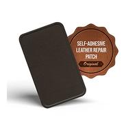 Kit Riparazione Pelle Autoadesivo per Divano e Auto - Testa Di Moro 10×6cm